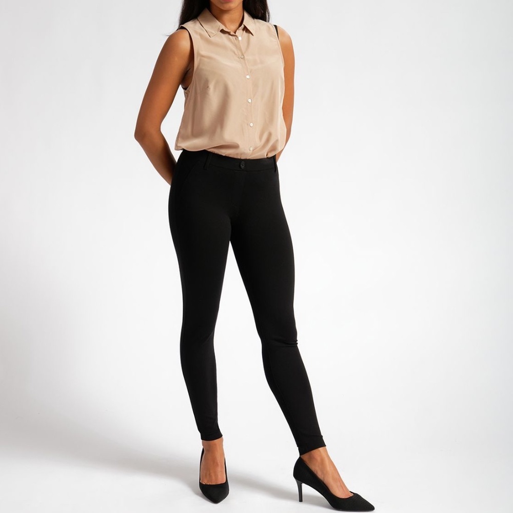 NWOT Betabrand Dress Pant Yoga Pants - Black, Skinny Leg SP